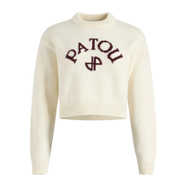 logo-intarsia jumper