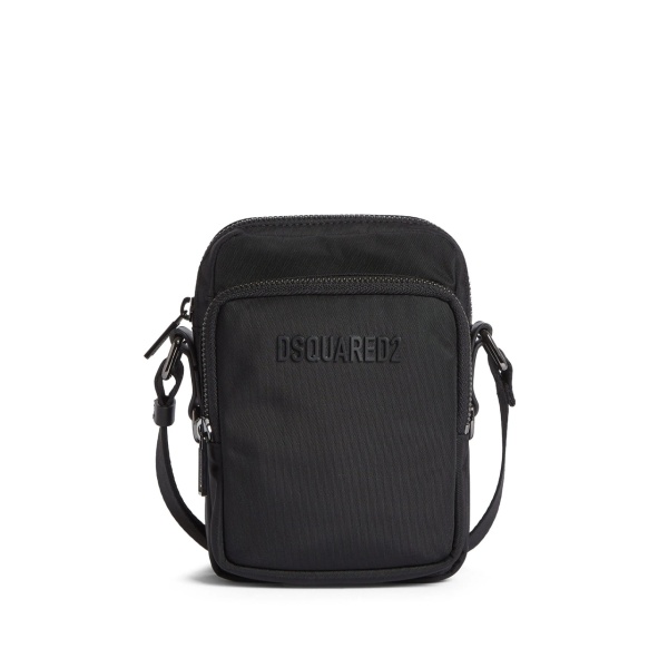 logo-lettering messenger bag