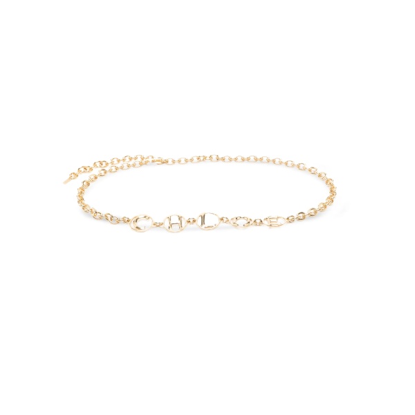 logo-letters chain belt