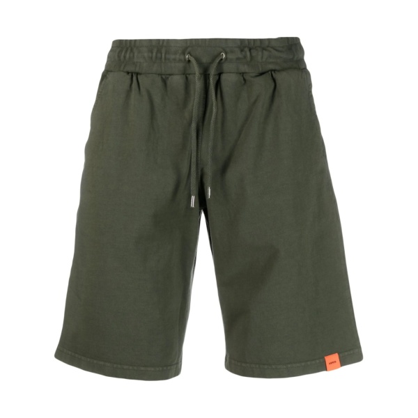 logo-patch drawstring-waistband shorts