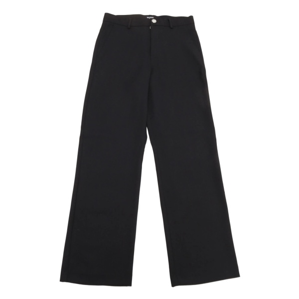 logo-patch straight-leg trousers