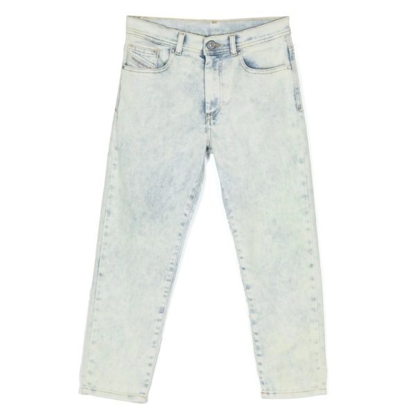 logo-patch stretch-cotton jeans