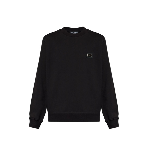 logo-plaque crew-neck sweatshirt