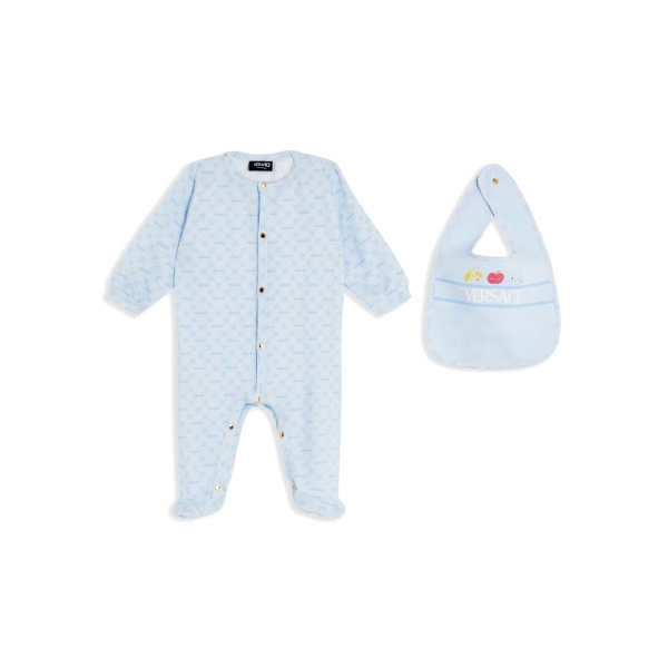 logo print babywear set