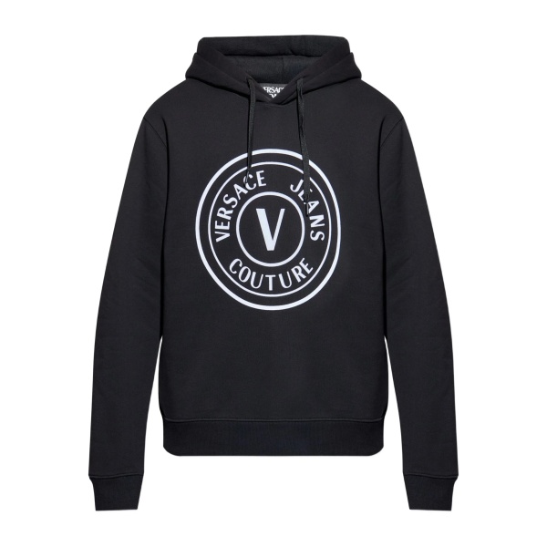 logo-print cotton hoodie