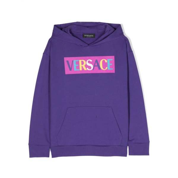 logo-print cotton hoodie