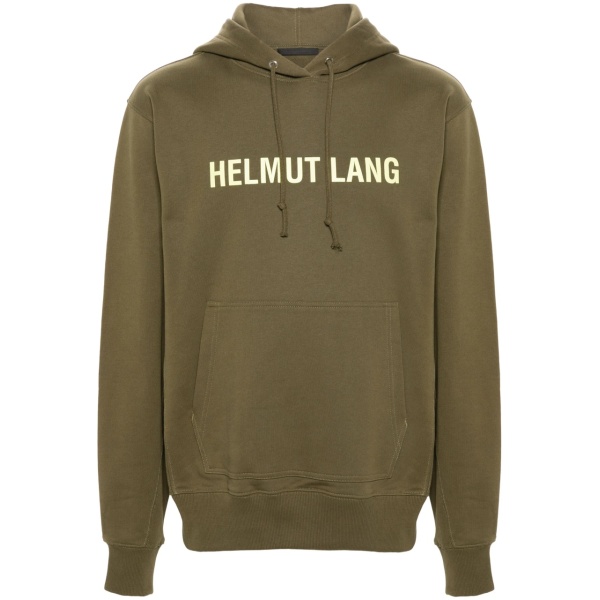 logo-print cotton hoodie