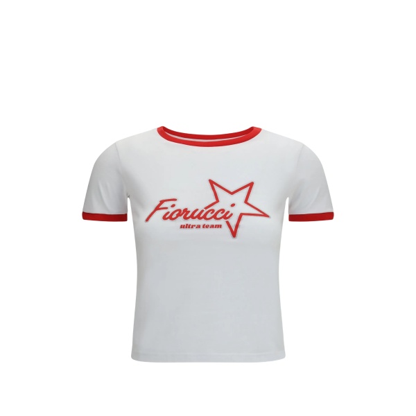 logo-print cropped T-shirt