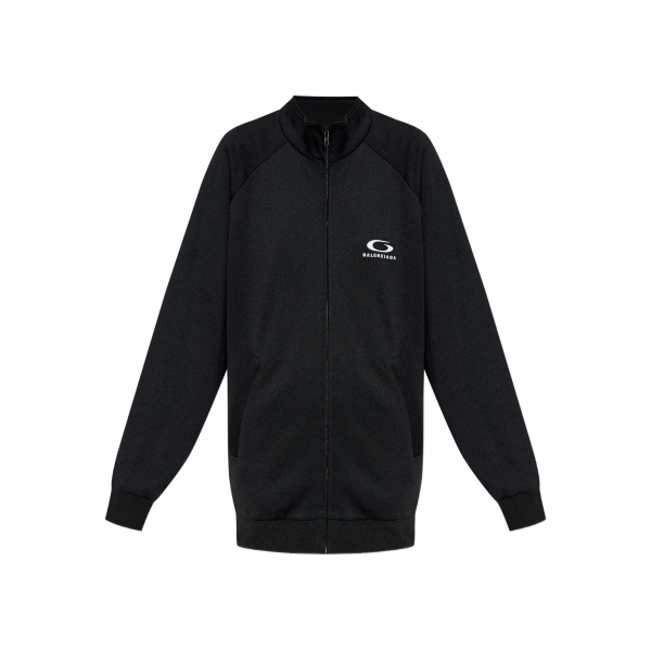 logo-print cut-out sweatshirt