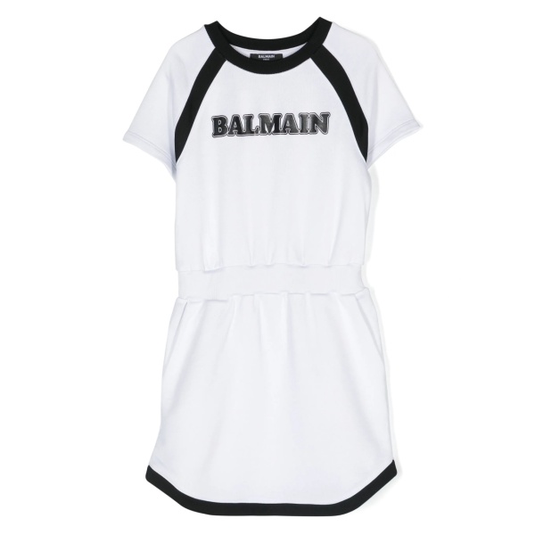 logo-print jersey dress