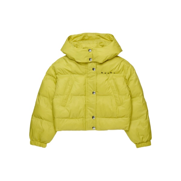 logo-print padded jacket