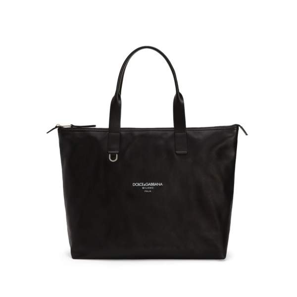 logo-print tote bag