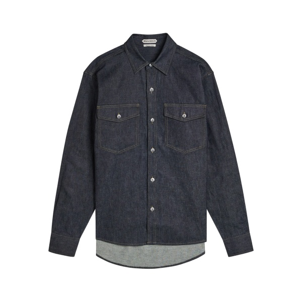 long-sleeve denim shirt