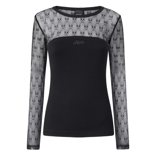 long-sleeve lace top