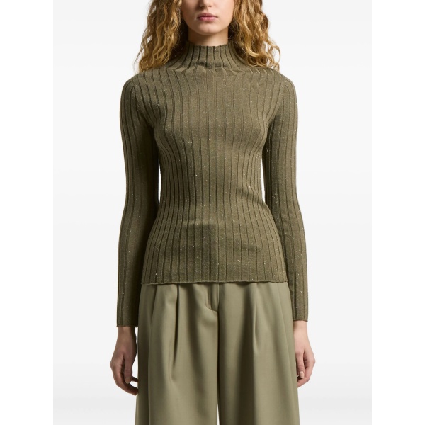 long-sleeves glitter-detaill pullover