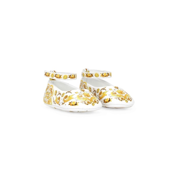 Majolica leather ballerina shoes