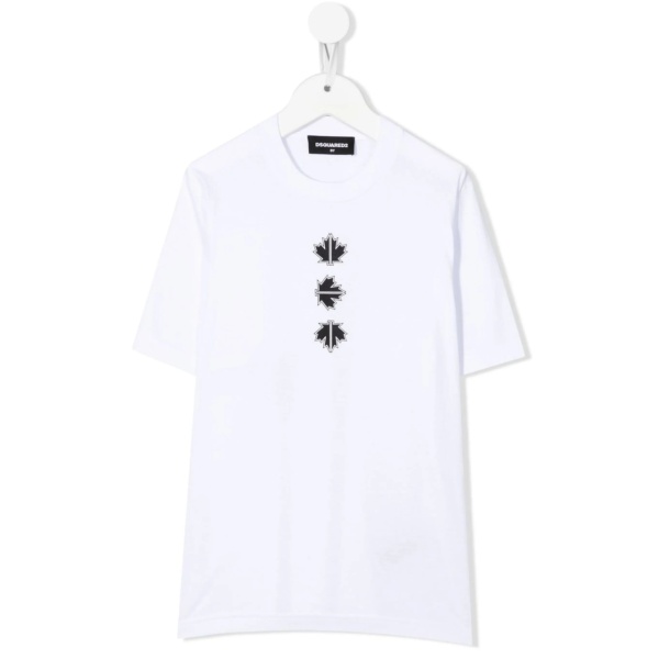 maple-leaf cotton T-shirt