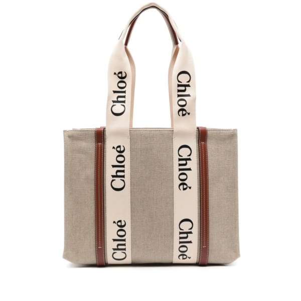 medium Woody logo tote bag