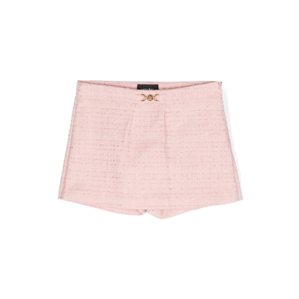 Medusa Head tweed shorts