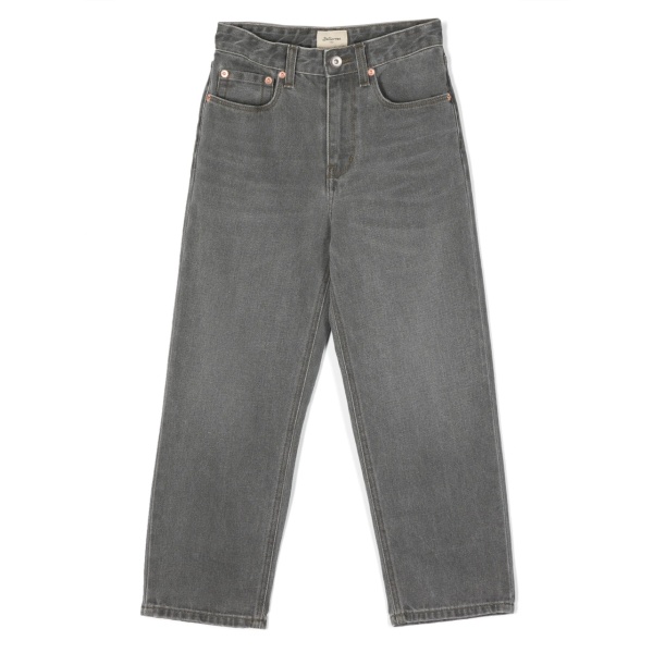 mid-rise cotton trousers