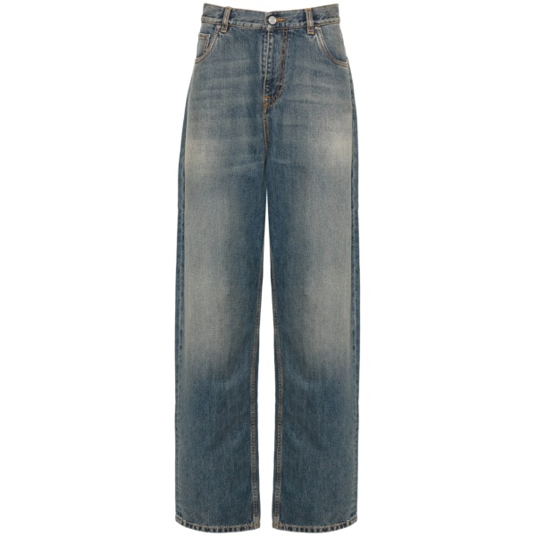 mid-rise wide-leg jeans