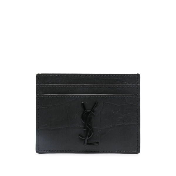 Monogram logo plaque cardholder
