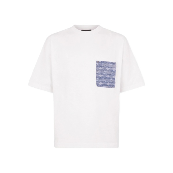 monogram pocket loose fit t-shirt