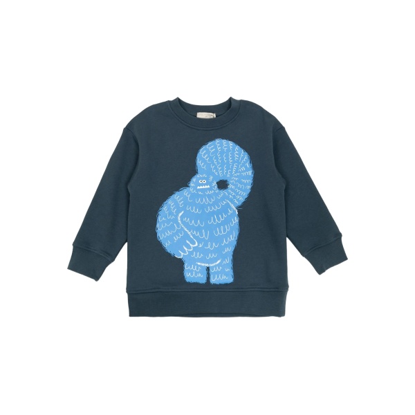 monster-print sweatshirt