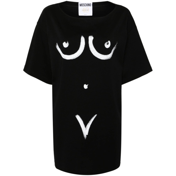 motif-print cotton T-shirt
