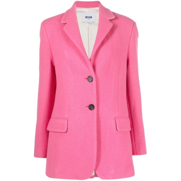 notched-collar single-breasted blazer