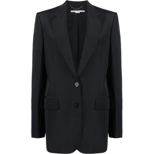 notched lapels single-breasted blazer