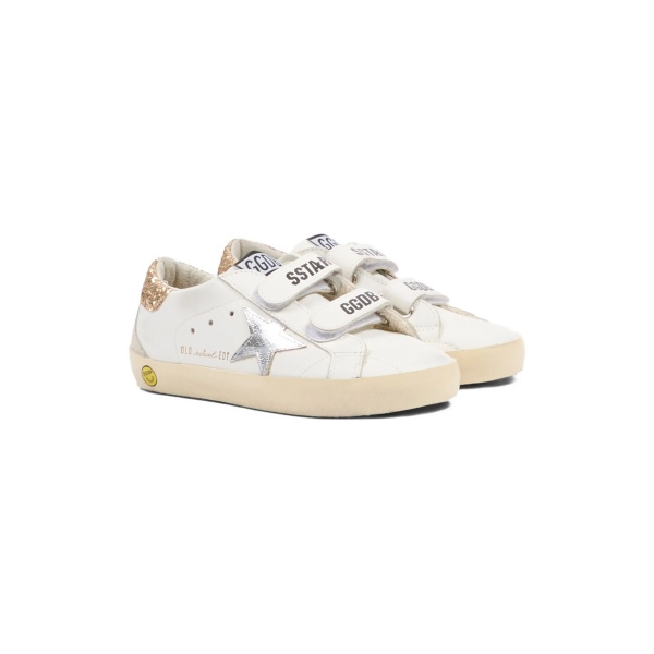 Old School glitter star strap sneakers