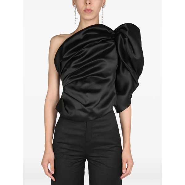 one-shoulder bow top