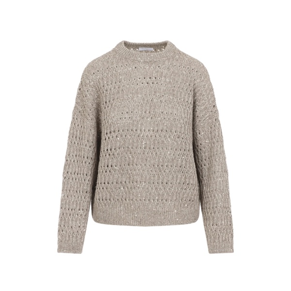 open knit sweater