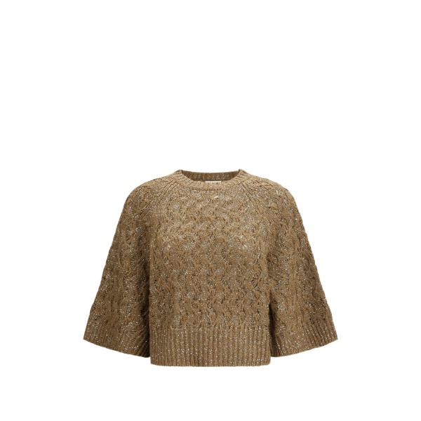 open-stitch sweater