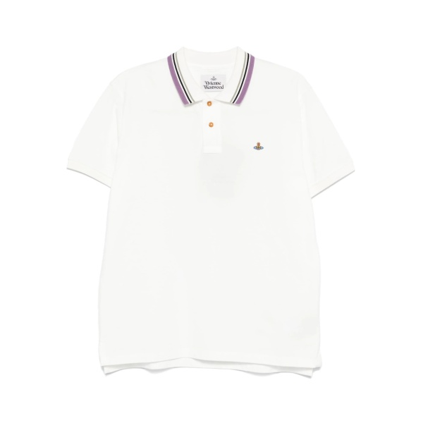 Orb-embroidered polo shirt