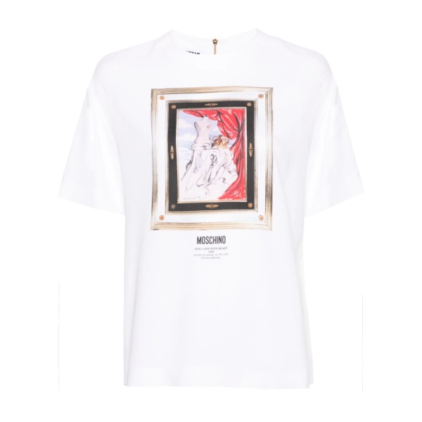 painting-print crepe blouse