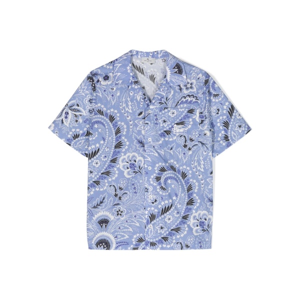 Paisley-print cotton shirt