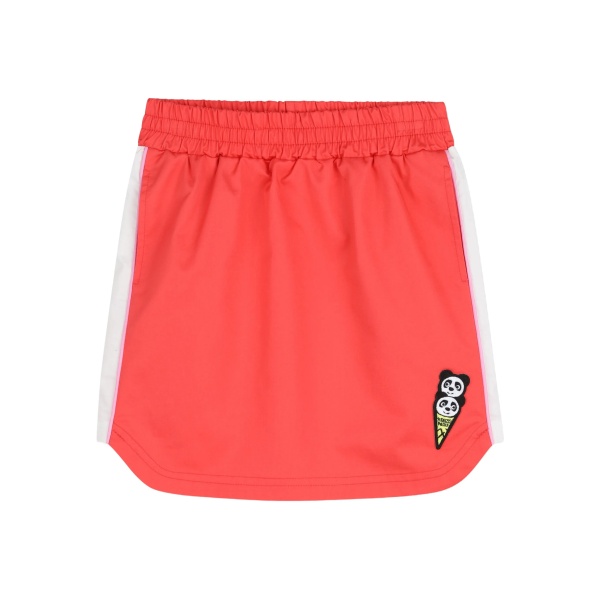 panda-appliqué skirt