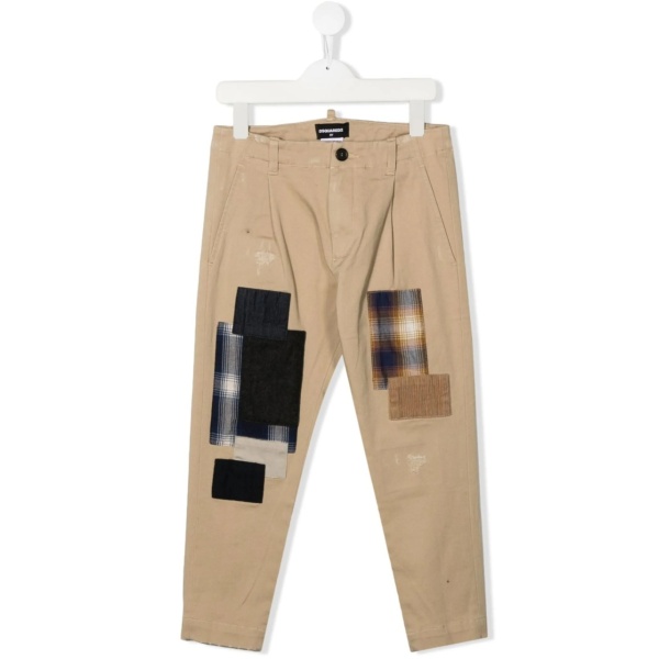 patch-detail chino trousers