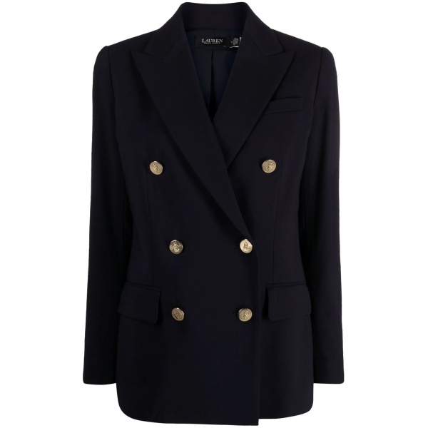 peak-lapels double-breasted blazer