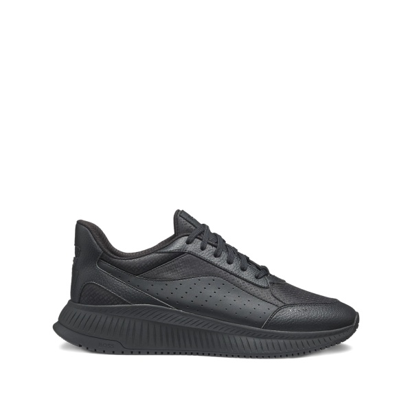 perforated panelled sneakers