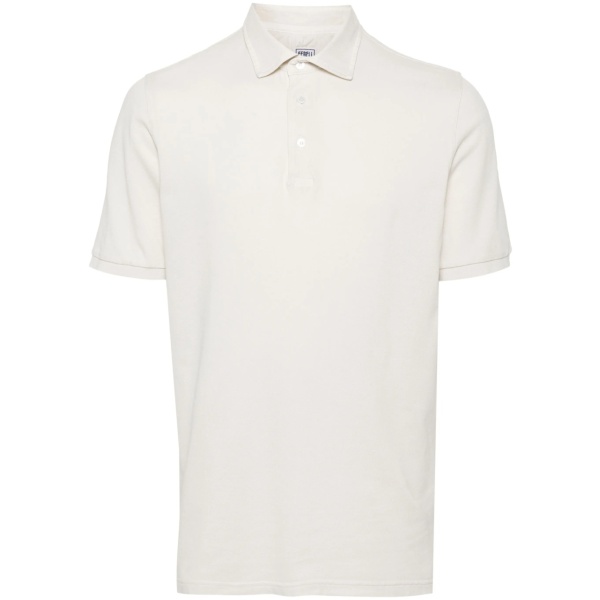 piqué cotton polo shirt