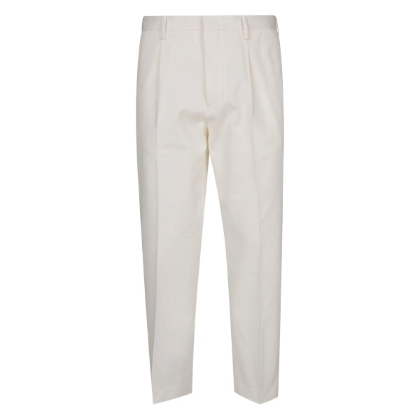 pleated cotton trousers