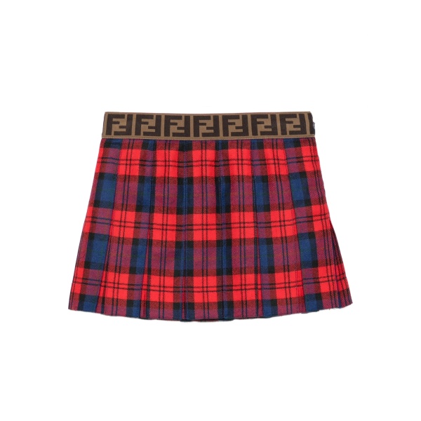 pleated plaid skirt