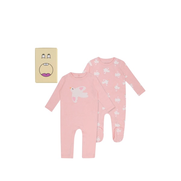 print-detail babywear set