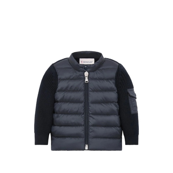 quilted knitted jacket