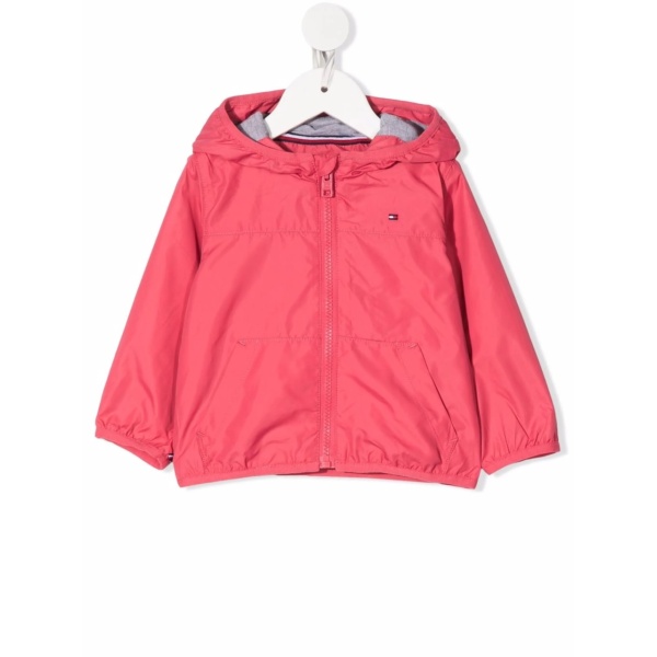 rear logo-print jacket