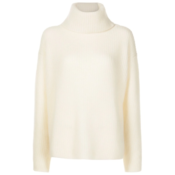 roll-neck chunky jumper