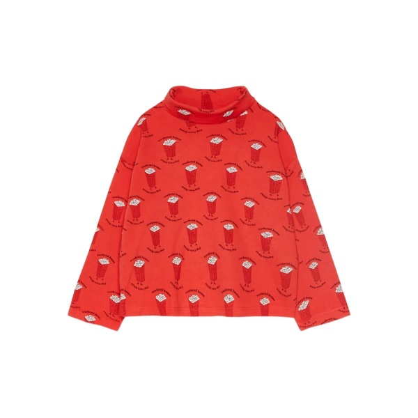 roll-neck printed top